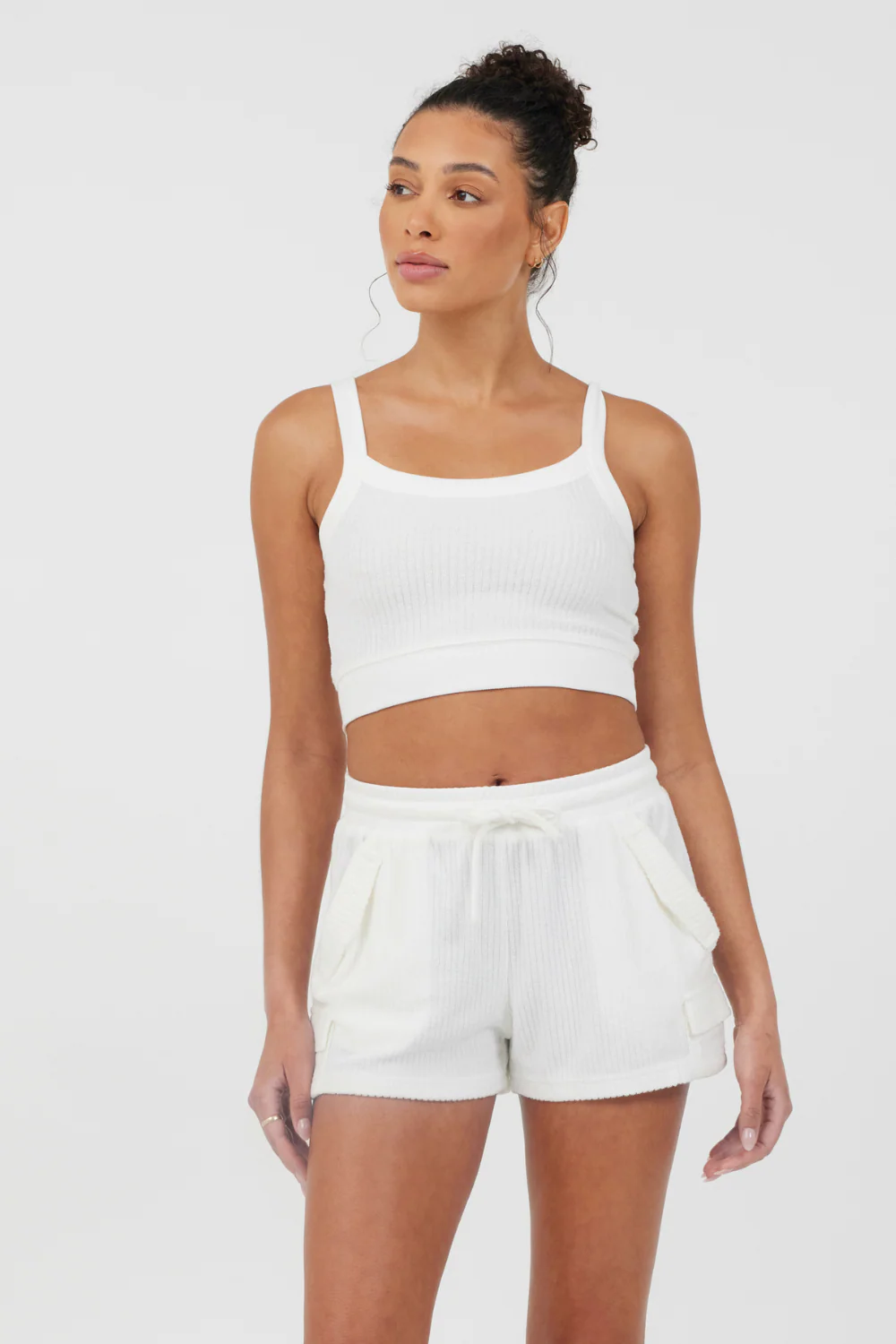 White Cord Terry Tank - Image 3