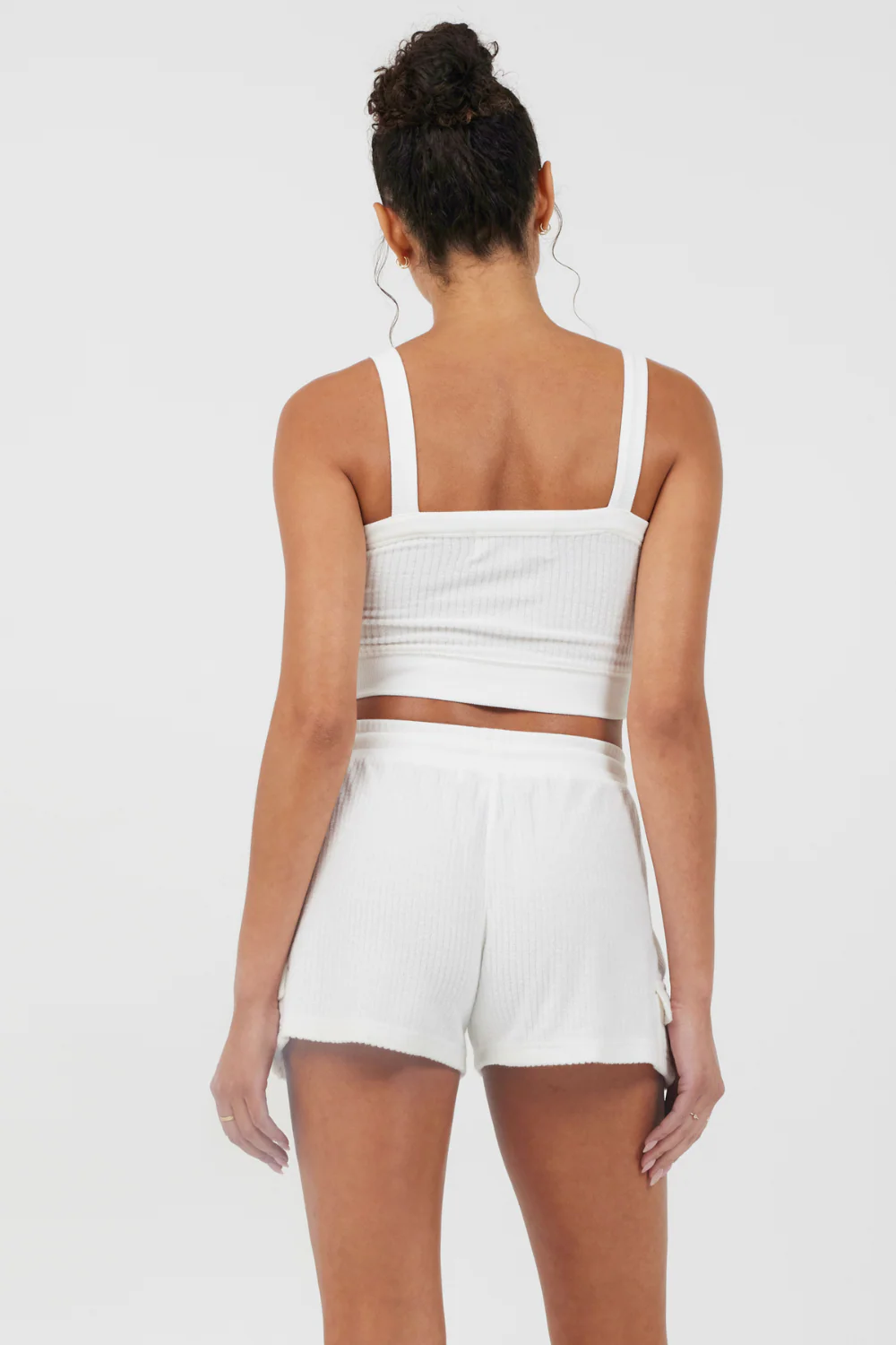 White Cord Terry Tank - Image 4