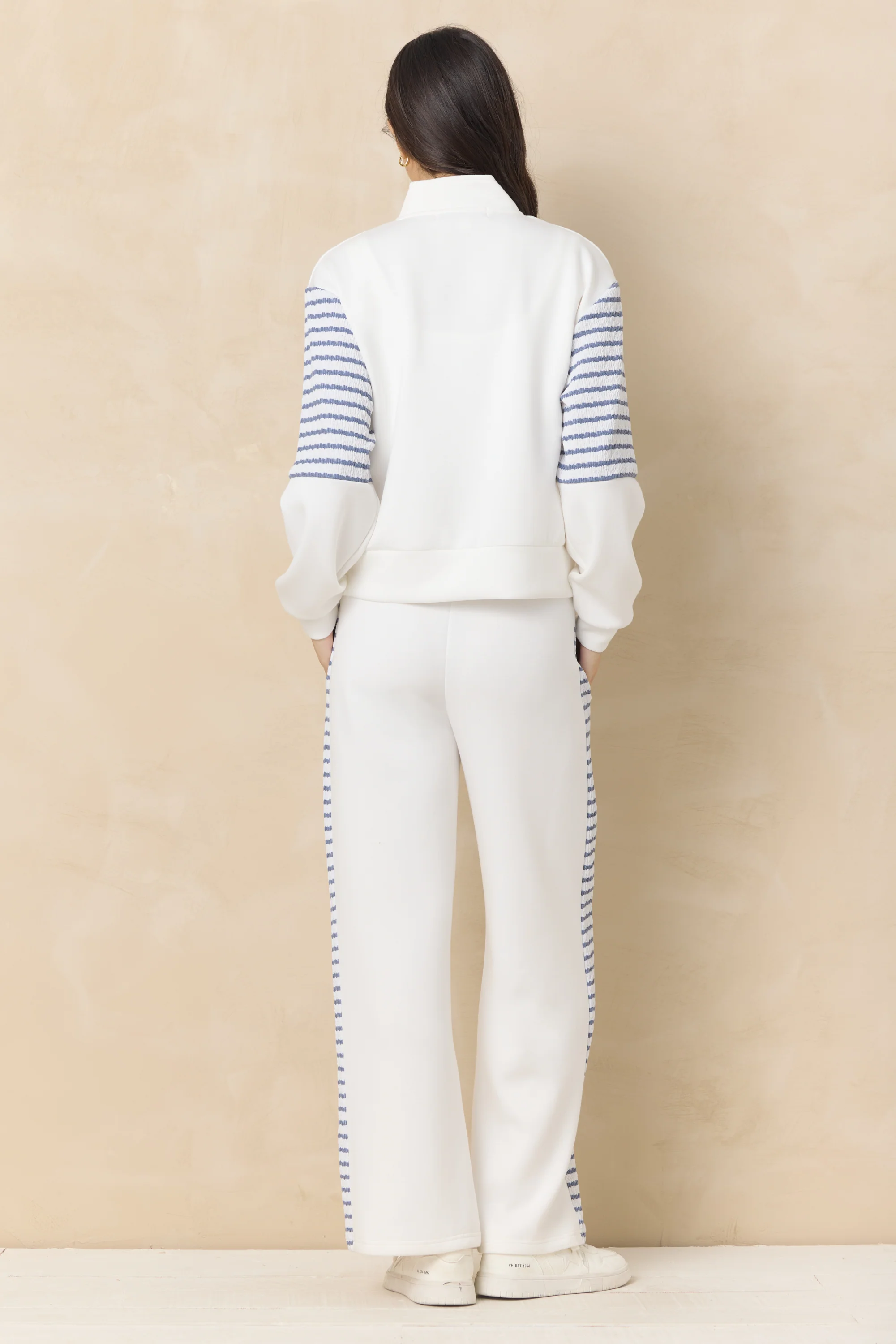 Wide Leg Pant with Striped Side - Image 7