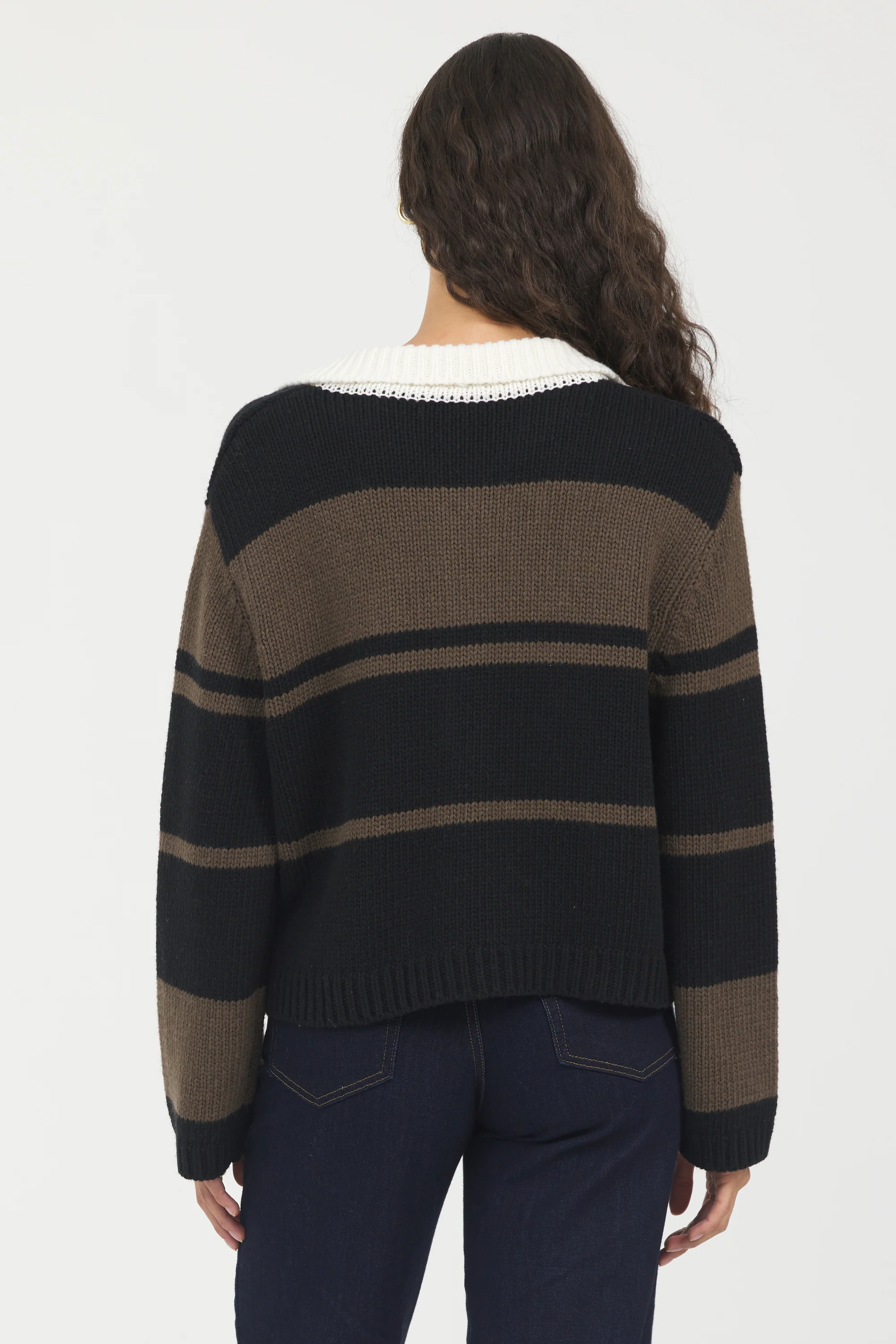 Woodland Stripe Collared Sweater - Image 3