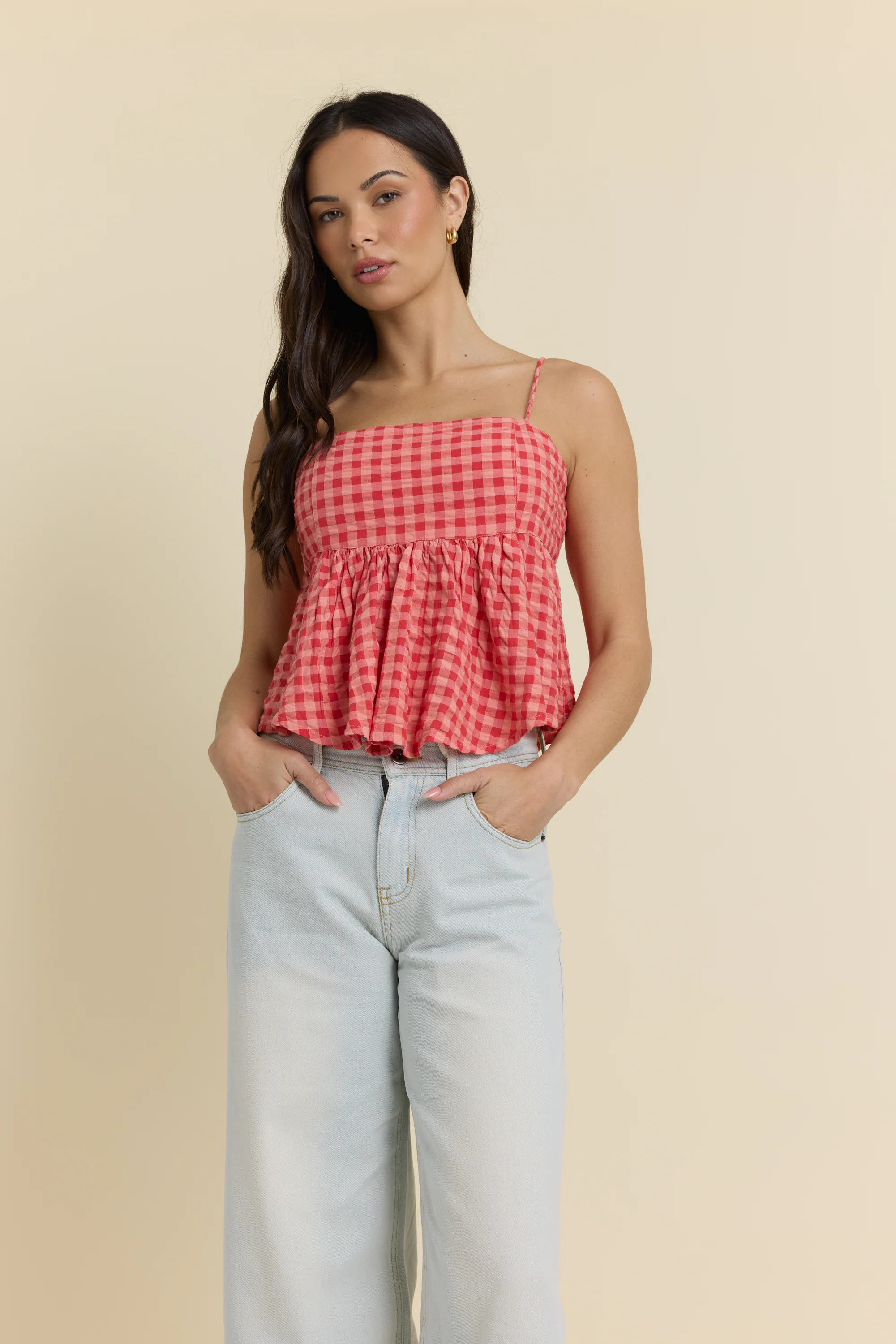 Woven Flowy Top