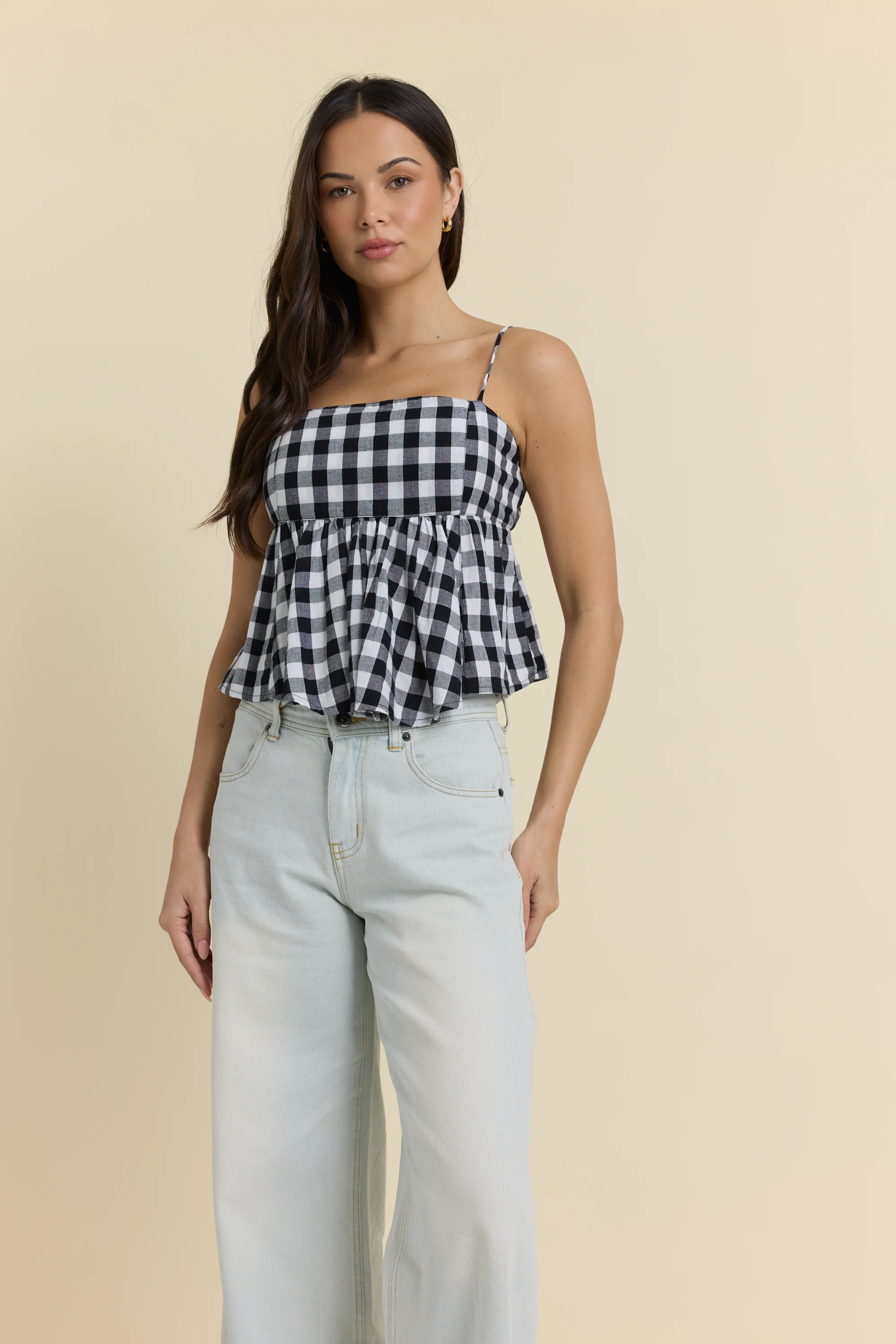 Woven Flowy Top